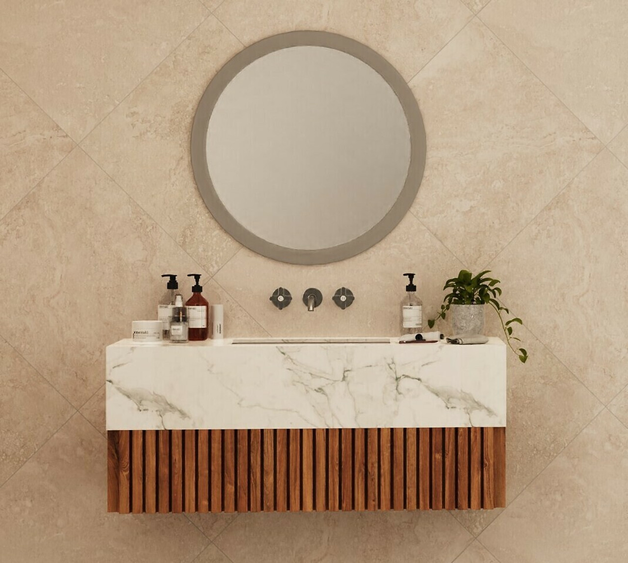 Travertine Effect Tiles